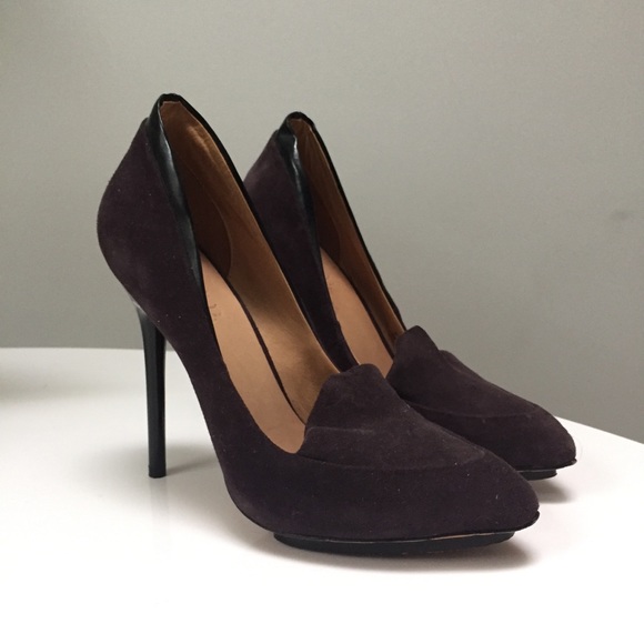 L.A.M.B Purple Suede Stiletto - Picture 1 of 2